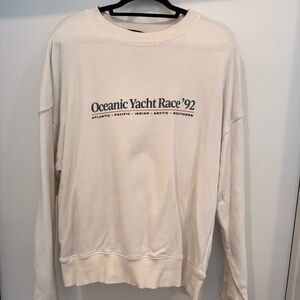 H&M Cream Crewneck Sweater
